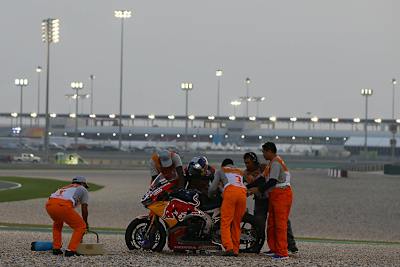 Jake Gagne im Kiesbett