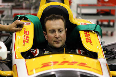 Kurt Busch bei einer Sitzprobe im IndyCar