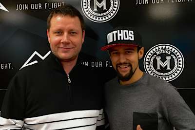 Arcuoso-Gründer Bruno Zimmerli mit Randy Krummenacher