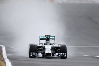 Nico Rosberg drehte mit 1:35,566 min die schnellste Runde im Qualifying zum Grossbritannien-GP