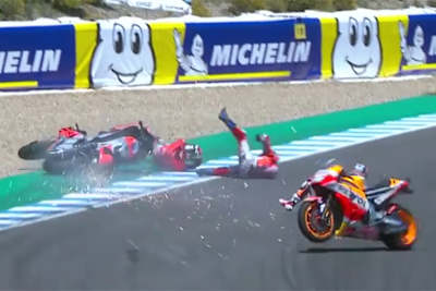 Lorenzo und Pedrosa kollidierten und räumten Dovizioso ab