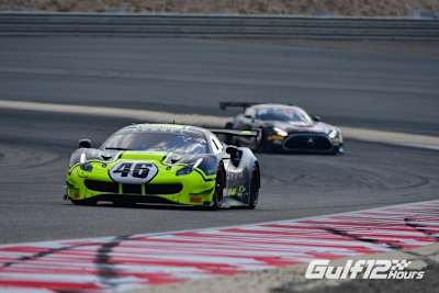 Der Ferrari 488 GT3 von Monster VR46 Kessel Racing bei den 12h Gulf 2021