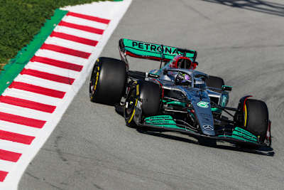 Lewis Hamilton im Silberpfeil