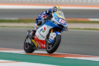 Valencia: Tom Lüthi im neuen SAG-Look