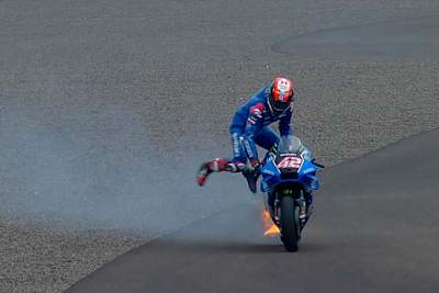 Alex Rins sprang im FP4 von seiner Suzuki