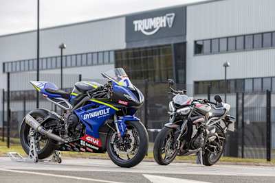 2022 in der WM dabei: Triumph Street Triple RS 765