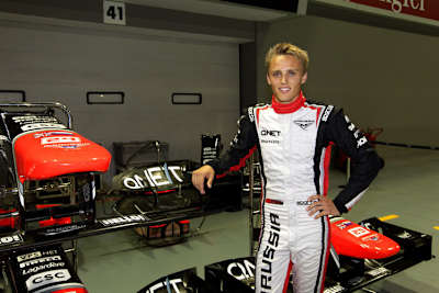 Max Chilton schaut sich das alles schon mal in Ruhe an