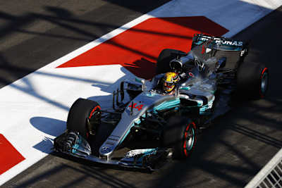 Lewis Hamilton sicherte sich im Qualifying von Baku die Pole-Position