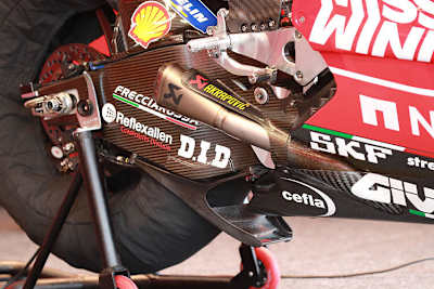 So sieht der Flügel bei Ducati aus