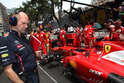 Adrian Newey hat in alle den Jahren Ferrari nie aus den Augen verloren