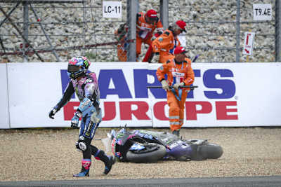 Fabio Quartararos sechster Platz landete im Kiesbett