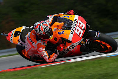 Im Trockenen gab Marc Márquez den Ton an