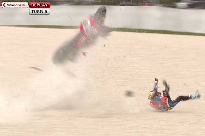 Alvaro Bautistas Sturz sah schlimmer aus, als er war