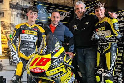 David Almansa, Andrea Dovizioso, Mirko Cecchini und Matteo Bertelle