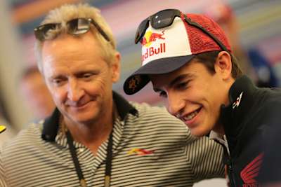 Kevin Schwantz mit Weltmeister Marc Márquez