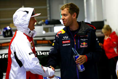 Alte Freunde, nun auch Teamkollegen: Kimi Räikkönen und Sebastian Vettel