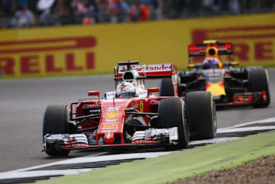Sebastian Vettel in Silverstone 2016