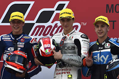 In Assen standen mit Di Giannantonio, Bagnaia und Migno drei Italiener auf dem Moto3-Podest