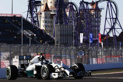 Nico Rosberg beendete das erste freie Training in Sotschi mit 1:42,311 min als Schnellster