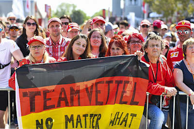 Sie halten fest zu Sebastian Vettel