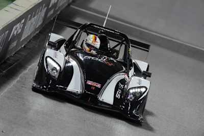 Sebastian Vettel beim Training in London