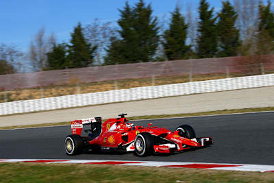 Kimi Räikkönen bei seiner Rennsimulation