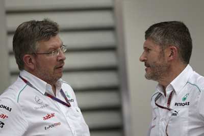 Ross Brawn und Nick Fry