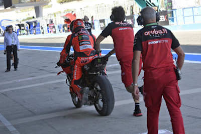 Nicolo Bulegas Ducati streikte während des FP2