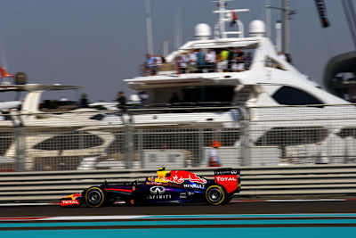 Daniel Ricciardo in Abu Dhabi