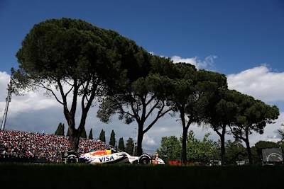 Insgesamt 32 Formel-1-Grands-Prix fanden auf der Strecke in Imola von 1980 bis 2006 und von 2020 bis 2025 statt. Hier im Bild: Isack Hadjar im Mai 2025