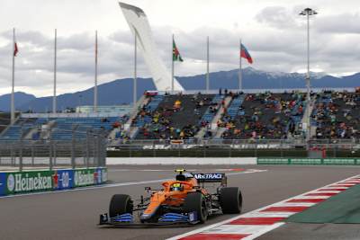 Lando Norris auf dem Weg zu seiner ersten Pole-Position