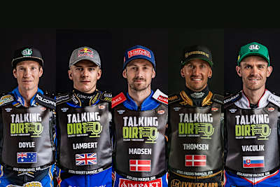 Für 2022 gesetzt: Doyle, Lambert, Madsen, Thomsen und Vaculik (v.l.)