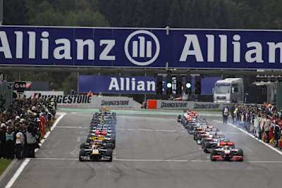 In Spa ist mit feuchter Piste zu rechnen