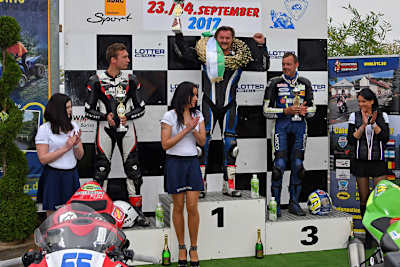 Joey Den Besten, Laurent Hoffmann und Thomas Walther (v.l.)