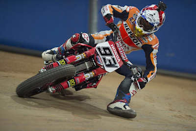 Marc Márquez dominierte 2014 beim Beim «Superprestigio Dirt Track» in der Sant Jordi Arena in Barcelona 