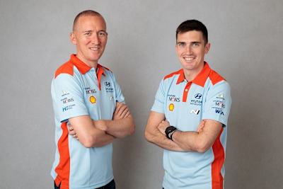 Die Hyundai-Neulingen Paul Nagle und Craig Breen