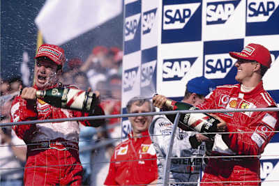 Rubens Barrichello und Michael Schumacher