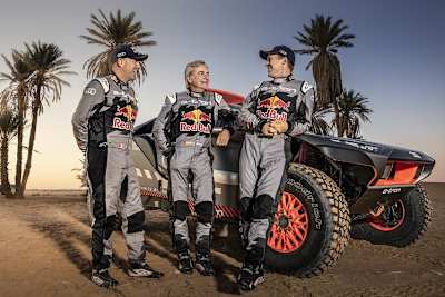 Stéphane Peterhansel, Carlos Sainz, Mattias Ekström