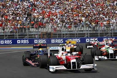 Der Kontakt mit Buemi am Start