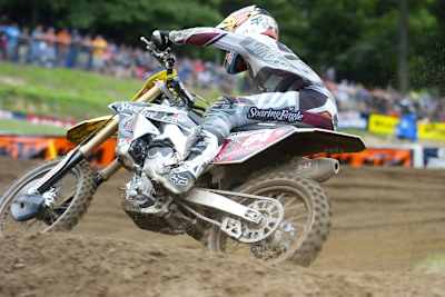 Ken Roczen hatte gegen Eli Tomac das Nachsehen – wegen einer defekten Gabel