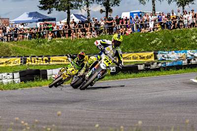 Markus Class (111) und Titel-Verteidiger Andre Plogmann (1)