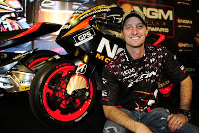 Colin Edwards war trotz Verspätung bester Laune