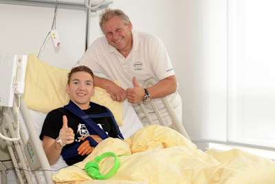 Luca Grünwald mit Ortema-Geschäftsführer Hartmut Semsch