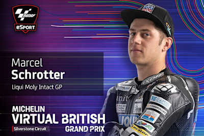 Marcel Schrötter ist im virtuellen Moto2-Rennen von Silverstone wieder dabei