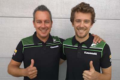 Teamchef Manuel Puccetti (li.) mit Philipp Öttl