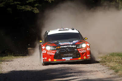 Petter Solberg wurde durch einen platten Reifen zurückgeworfen
