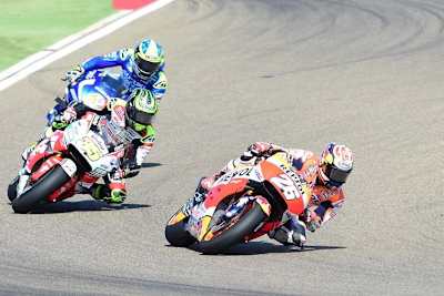 Dani Pedrosa vor Cal Crutchlow und Aleix Espargaró