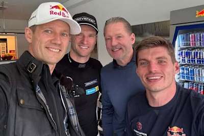 Sebastien Ogier und Max Verstappen sowie Maro Engel und Jos Verstappen