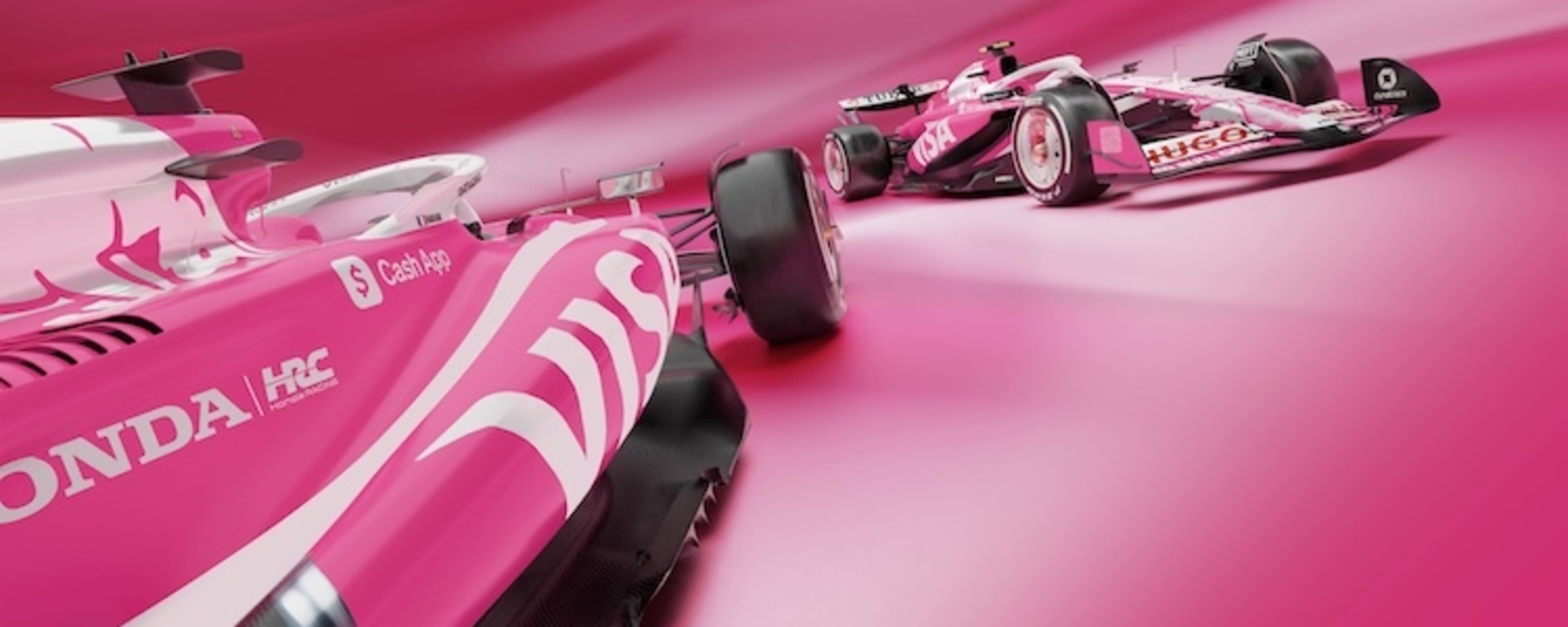 Mutiges Spezialdesign: Der VCARB02 glänzt in Miami in Rosa, Weiss und Schwarz