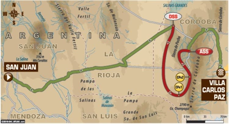 Die zölfte Etappe ist der längste Abschnitt der 38. Rallye Dakar